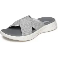 SKECHERS dames sandalen ON-THE-GO 600 GLISTENING, zilver (zilver), maat 38 EU