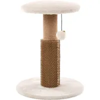 Flamingo Kraboom Bea – Crème/Natuur | Compacte en comfortabele krabboom voor katten