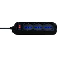 Brennenstuhl 1155509 stekkerdoos Eco-Line met schakelaar, zwart