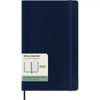 Moleskine 12 Maanden Agenda - 2027 - Wekelijks - Large - Zachte Kaft - Saffier Blauw