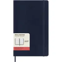 Moleskine 12 Maanden Agenda - 2027 - Dagelijks - Large - Zachte Kaft - Saffier Blauw