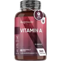 WeightWorld Voedingssupplement vitamine A, 365 tabletten