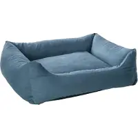 Flamingo hondenbed Argon, rechthoekig, blauw, afmetingen: 100 x 80 x 25 cm