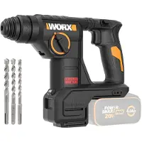 WORX WX387.9 Accuboormachine met hamerfunctie, 20V, borstelloze motor, 2,0 Joule slagenergie, SDS-Plus