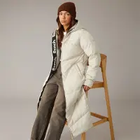 Bench Dames Eventhe Lange Puffer Jas Dark Chalk