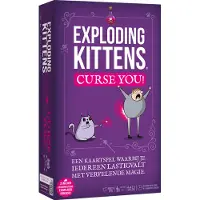 Exploding Kittens Curse You! | Tactisch Partyspel met Vloeken | 2 tot 5 Spelers | Vanaf 7 Jaar | 15 Minuten