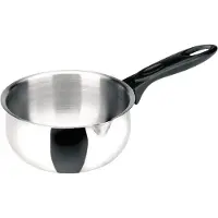 Ibili -Classic pan, 18/10 roestvrij staal/bakeliet, 16 cm, 1,5 liter, zilver/zwart
