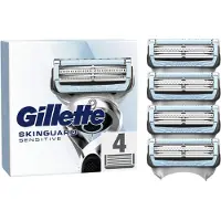Gillette Skinguard Sensitive, 4 reservemesjes voor heren scheerapparaten
