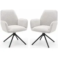 Benoa Eetkamerstoel Noah Boucle Beige - eetkamerstoelen - Prijs per stoel