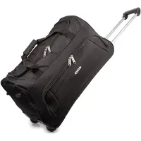 Bellugio Reistas met wielen en uitschuifbare handgreep, 72 liter, 60 cm, zwart