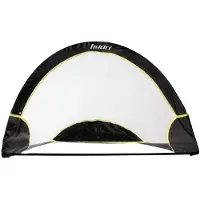 Huari - Opklapbaar voetbaldoel "Bramko" - Glasvezel, polyester, netmateriaal IG1031 (één maat) (zwart)