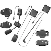 Interphone Cellularline Cellularline 40HD Mini USB intercom audio-kit, zilver, één maat