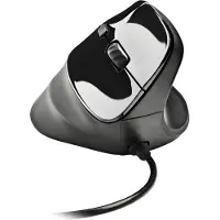 NGS SAMSARA, Geschikt voor rechtshandigen, Verticaal ontwerp, Laser, USB Type-A, 3200 DPI, Zwart
