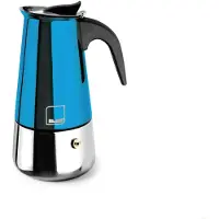 Ibili Moca Blue koffiemachine, 10 kopjes, blauw. Blauw, one size