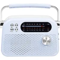 Trevi RDA 70 BR, Reisradio, Analoog, AM, FM, SW, USB-C, Blauw, Eénkleurig