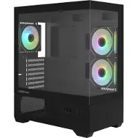 Zalman PC-behuizing zonder voeding - CHRONIX V2 - ZM-CHROV2BK - Middelgrote toren - ATX-formaat - Zwart