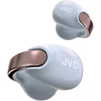 JVC Nearphones HA-NP1T-AN: Draadloze oordopjes met een oorclip-design, verkrijgbaar in een parelmoerlook