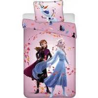 Jerry Fabrics Disney Frozen Dekbedovertrek Magisch- 140 x 200 cm - Katoen - 50x 70cm