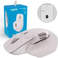 Rapoo MT760M, ontworpen voor rechtshandigen, optische muis, Bluetooth, 4000 DPI, roze