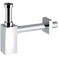 Bonomini Piquadrato Wastafelsifon 5/4", afvoer 32mm, ABS/chroom