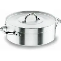 Lacor 20060: Braadpan 60 cm, inclusief deksel, aluminium, diameter 60 cm