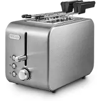 De'Longhi CTX 2203, 2 sleuven, Zilver, 550 W, 220-240 V, 50 - 60 Hz