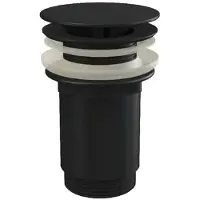 Ravak - Niet-afsluitbare afvoerplug, mat zwart X01762