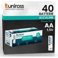 Uniross LR6 AA Power Plus Alkaline AA Battery Box 40