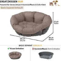 Ferplast vervangingskussen voor honden- en kattenboxen, een bekleed kussen voor konijnenhokken