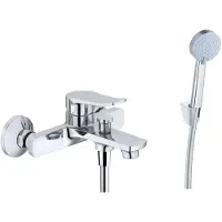 Kielle Nefia - Badkraan met accessoires, chroom 10327SN60