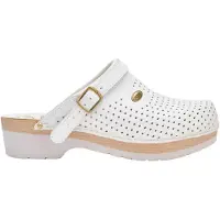 Scholl Klomp Unisex Supercomfort B/S White-Schoenmaat 38