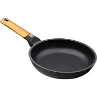 BRA A281224, Ronde, universele pan, zwart, oranje, Efficient Orange, aluminium, 6 mm