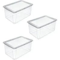 Keeeper keepeer BEA opbergbox, 3 stuks, met Air Control systeem, 59 x 39 x 27 cm, 43 liter, type T