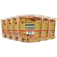 Haribo 6x Silo Zakjes Goudbeertjes 100 Stuks