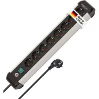 Brennenstuhl 1391030800, stekkerdoos Premium-Alu-Line, 8-voudig