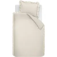 Ambiante Dekbedovertrek Uni Ruffle Sand Katoen-140 x 200 / 220 cm | 1-Persoons