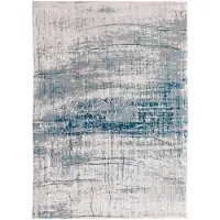 Louis De Poortere Wasbaar Binnen & Buiten Vloerkleed - 240 x 240 cm - Griff Bronx Azurite - Laagpolig Tapijt - Gerecycled PET - Made in Belgium - Circulair