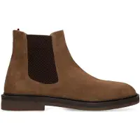Manfield Taupe suède chelsea boots | Maat 44
