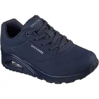 SKECHERS Sneakers laag 'Schnürschuh Damen 73690 DKNV Kunststoff (Synthetik) in blau' blauw