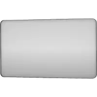 Proline Donna Spiegel Rond Kader 120x4x70 cm Mat Zwart
