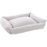 Flamingo Panier Jacquard Rechthoekige Mand, Grijs - 80x67x22cm - Wasbaar - Antislip bodem