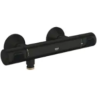 Dripio Thermostatische douchekraan, wandmontage, veiligheidstemperatuur 38°C, mat zwart