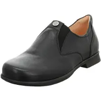 Think! Instappers 'Slipper Herren 88672-00 Echtleder in schwarz' zwart