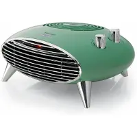 Ariete 8211/05, Elektrische keramische verwarming met ventilator, Voor binnen gebruik, Rechthoekig, Lichtblauw, Metaal, Draaibaar