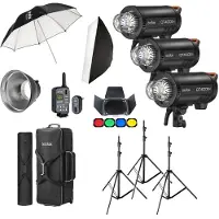 Godox QT400IIIM-D Studio Flash Trio Kit