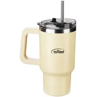 Inoxibar Thermische Beker met Deksel Geel 960 ml