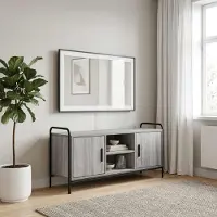 vidaXL Tv-meubel 99 x 33 x 50 cm Grijs Sonoma Bewerkt hout