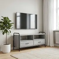 vidaXL Tv-meubel 67,5 x 33 x 50 cm Grijs Sonoma Bewerkt hout