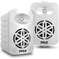 Pyle Luidspreker Set, geschikt voor binnen- en buitengebruik – 300W, 4" 2-weg luidsprekers, waterdicht, full-range