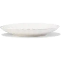 HEMA Gebaksbordje Ø14cm Trend Aardewerk Wit Bloem (wit)